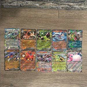 Pokemon EX card lot of 10 Holo Cards from Random Sets M/NM